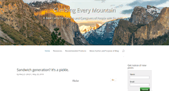 Desktop Screenshot of climbingeverymountain.com